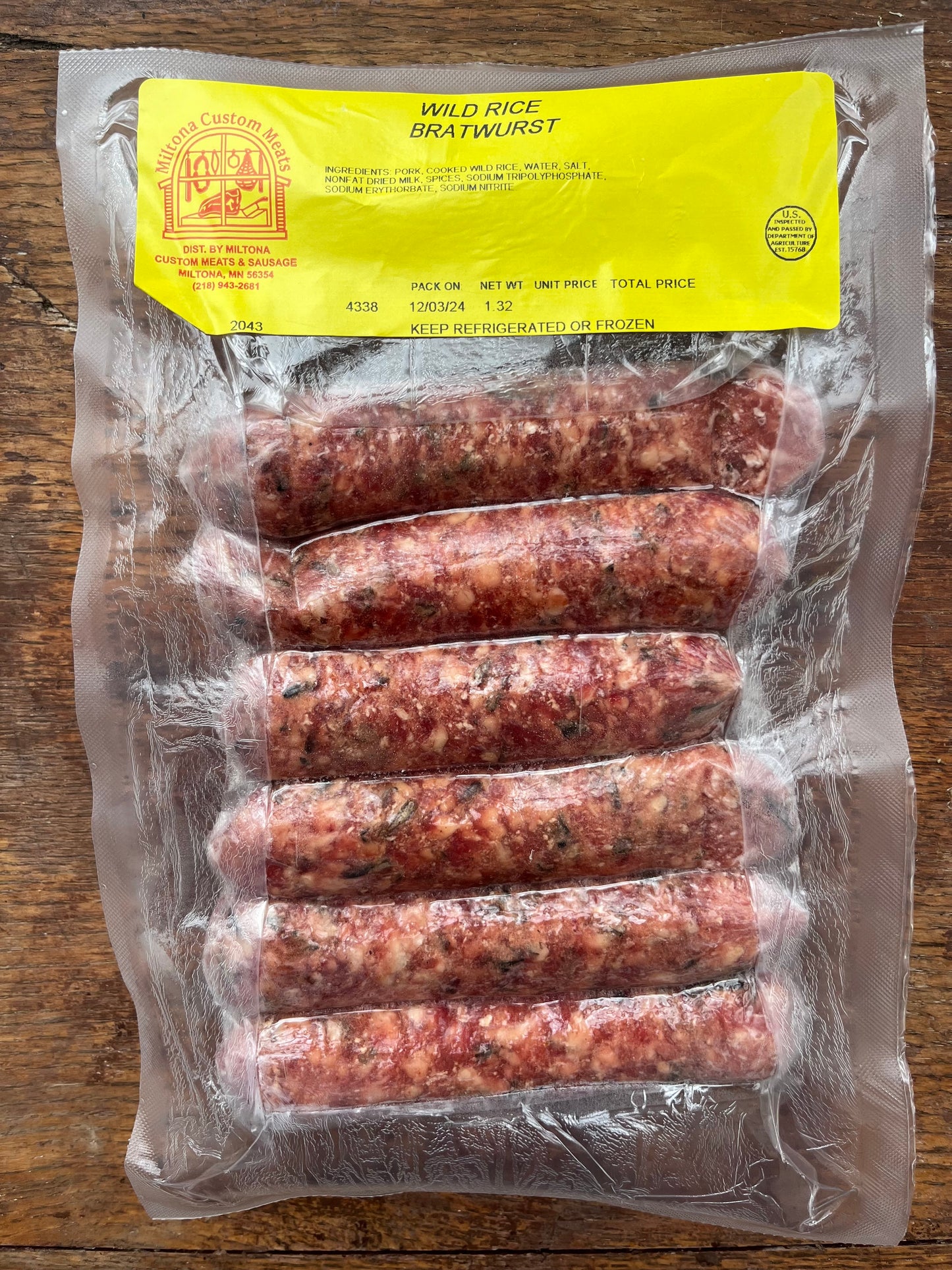 Wild Rice Brats