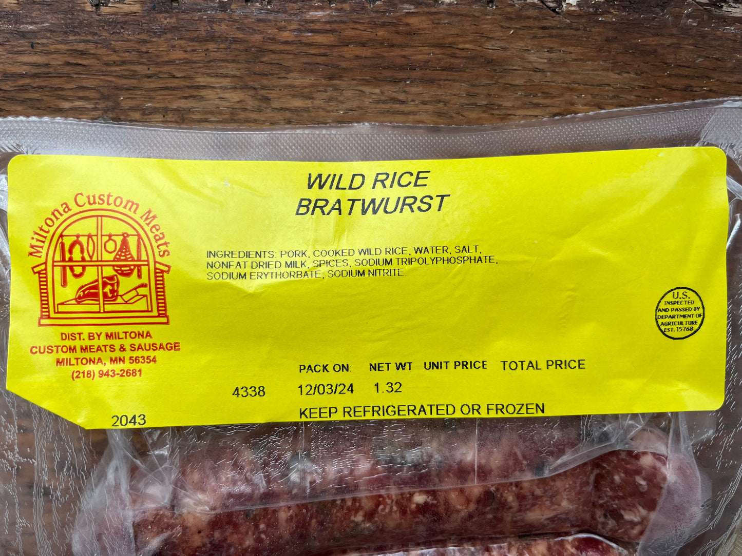 Wild Rice Brats