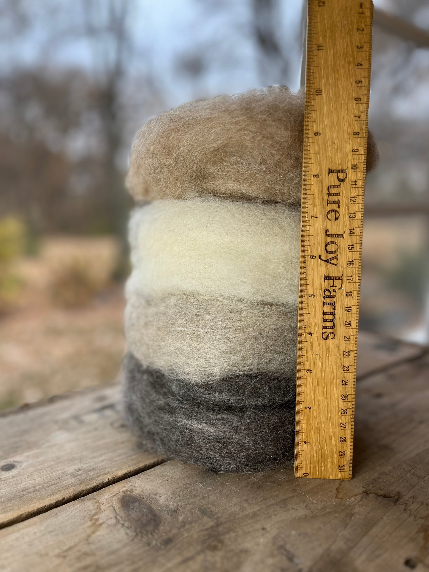 Icelandic Wool Roving Sampler Box (4 colors, 1 oz each)