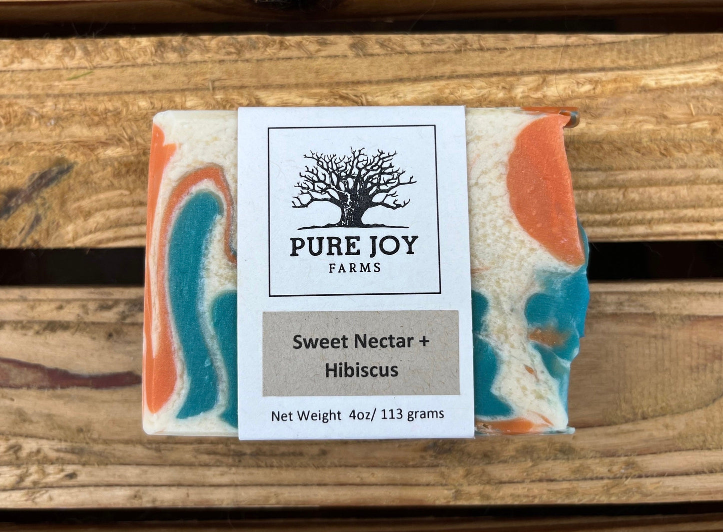 Sweet Nectar + Hibiscus Sheep Milk Bar Soap with Mica Powder