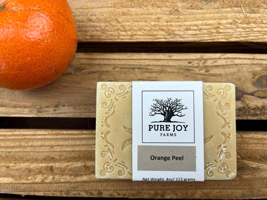 ORANGE PEEL Exfoliating Icelandic Sheep Milk Bar Soap