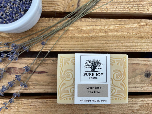 Lavender + Tea Tree Icelandic Sheep Milk Bar Soap